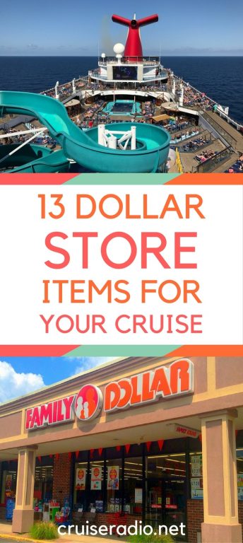 13 Dollar Store items for your cruise