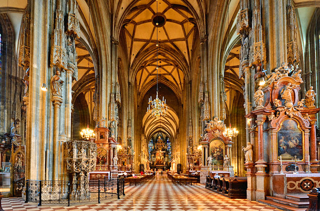 Inside St. Stephens Basilica