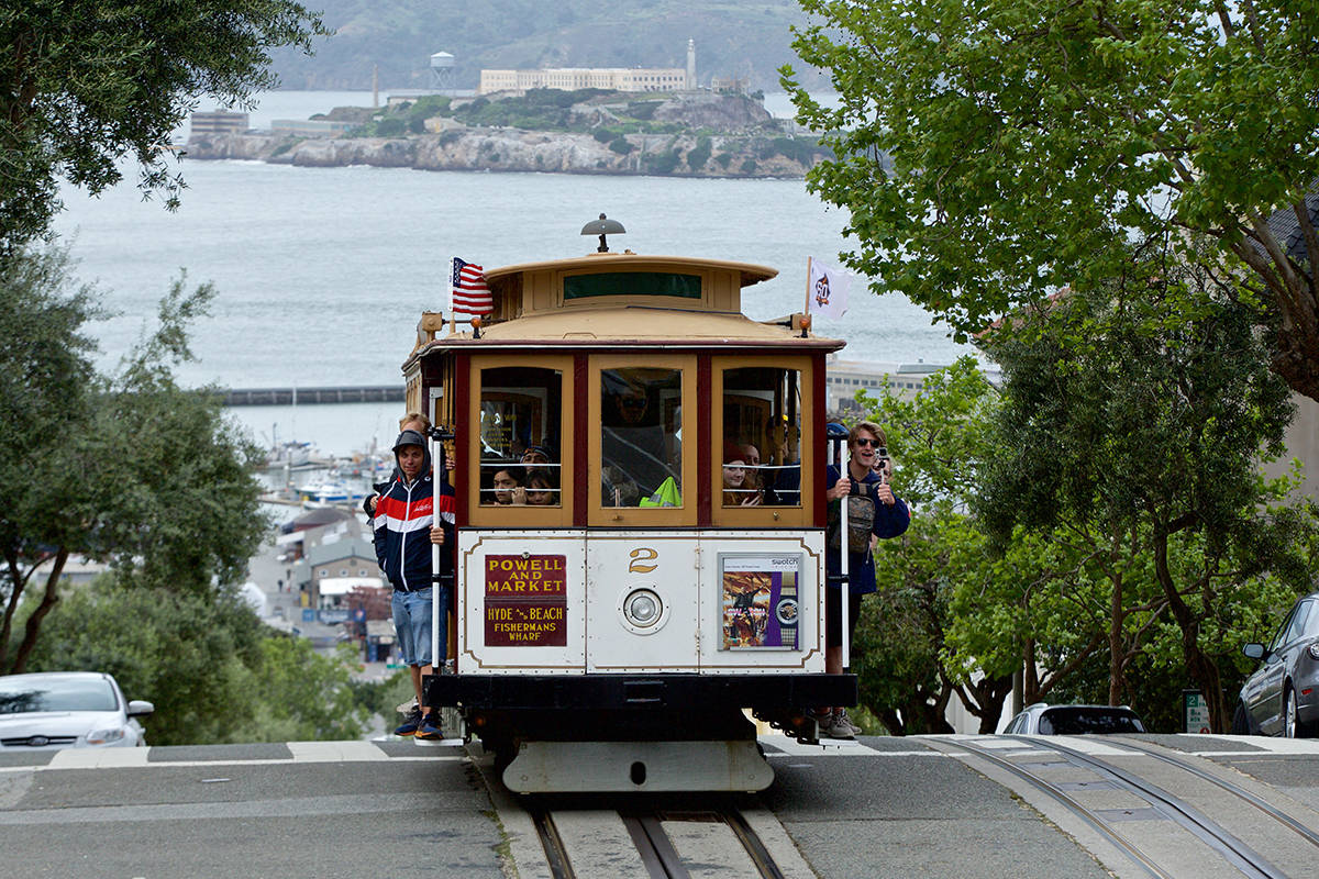 Канатный трамвай. Сан Франциско Cable car. Фуникулер Сан Франциско. Канатный трамвай Сан-Франциско. Сан Франциско трамвай 106.
