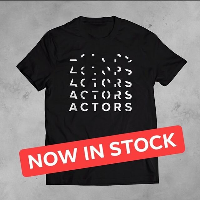grab em while we got em - all sizes back in stock at our ACTORS Bandcamp page in bio