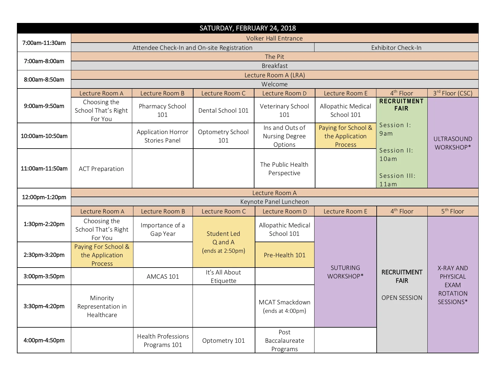 We are so excited to host ~200 students, faculty, and volunteers on Saturday. Check out the summit schedule to begin charting your course for this dynamic day!