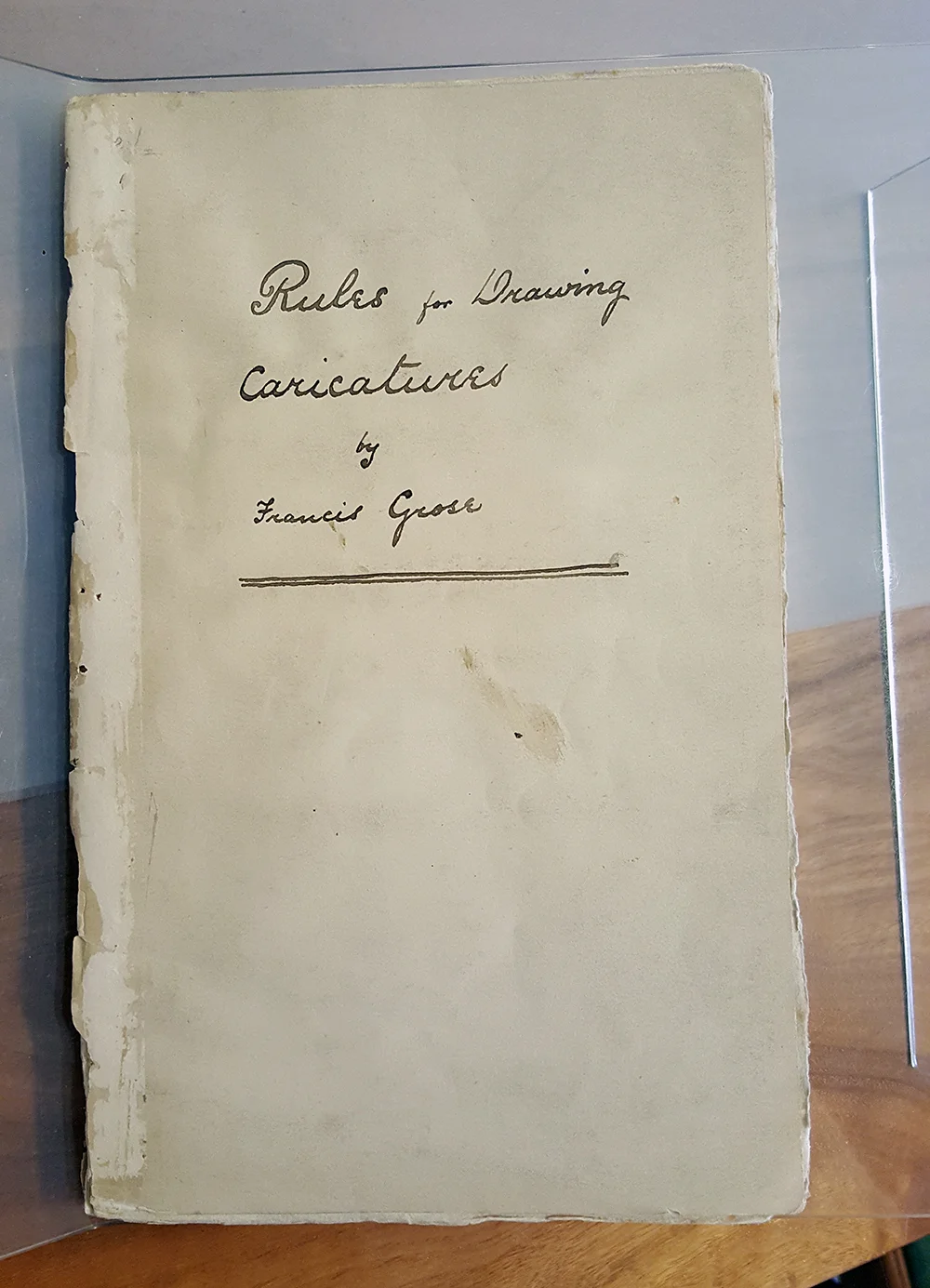 Francis Grose (1791), Rules for Drawing Caricatures , London, RISD Fleet Library, SPECIAL NC 1473 .G7 1791, cover