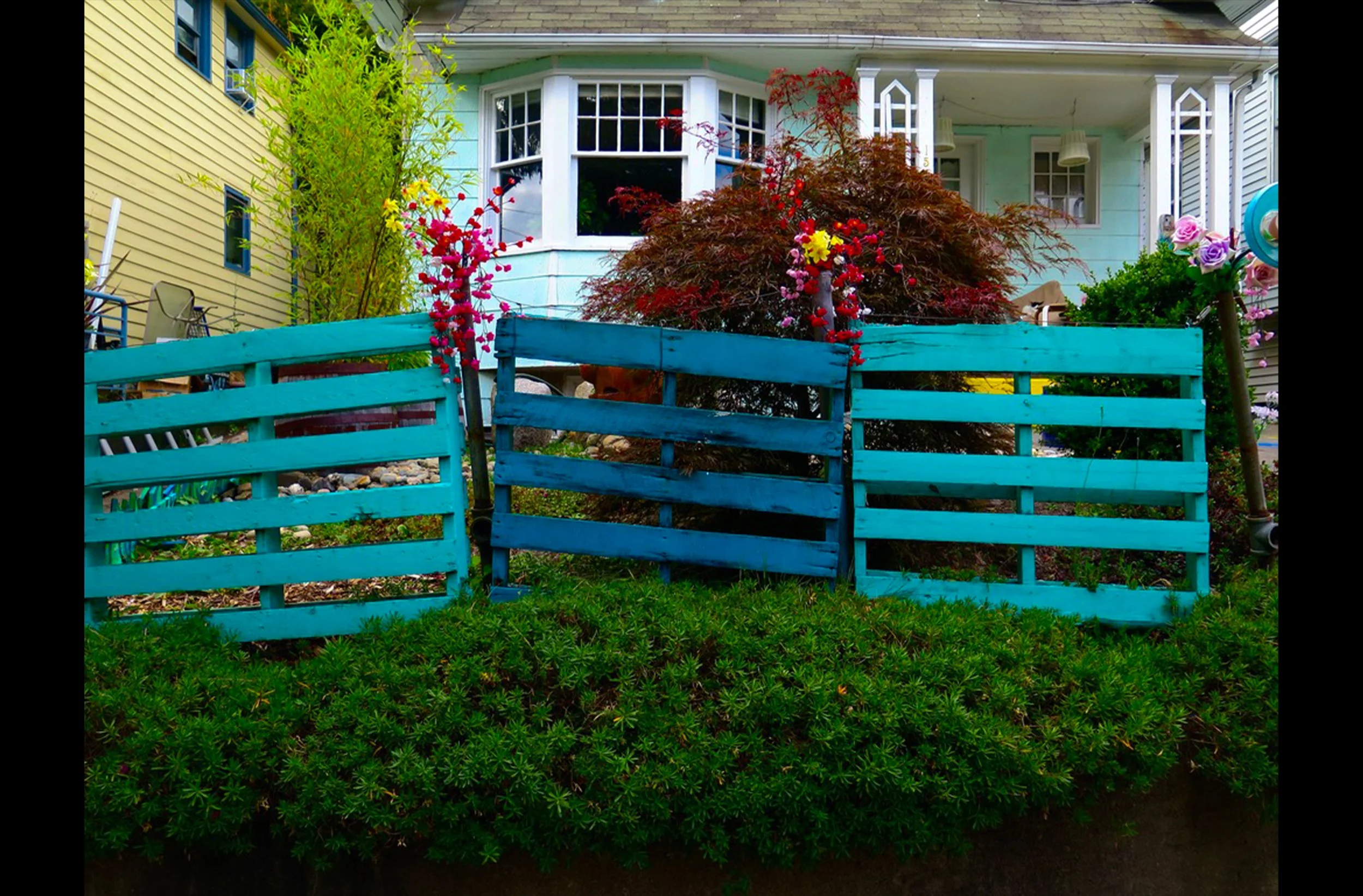 Blue Fence