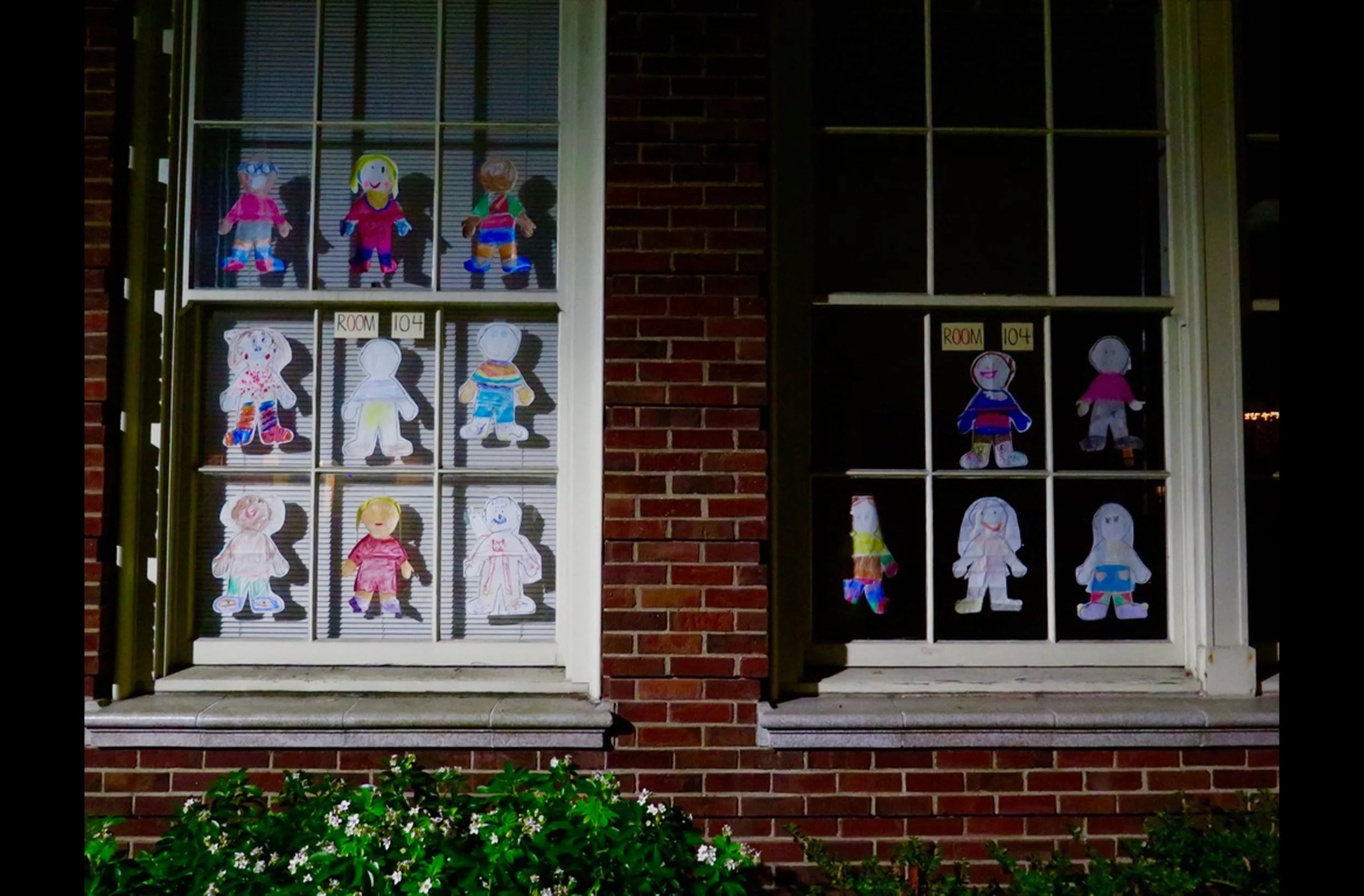 My Son's Kindergarten Classroom at Night