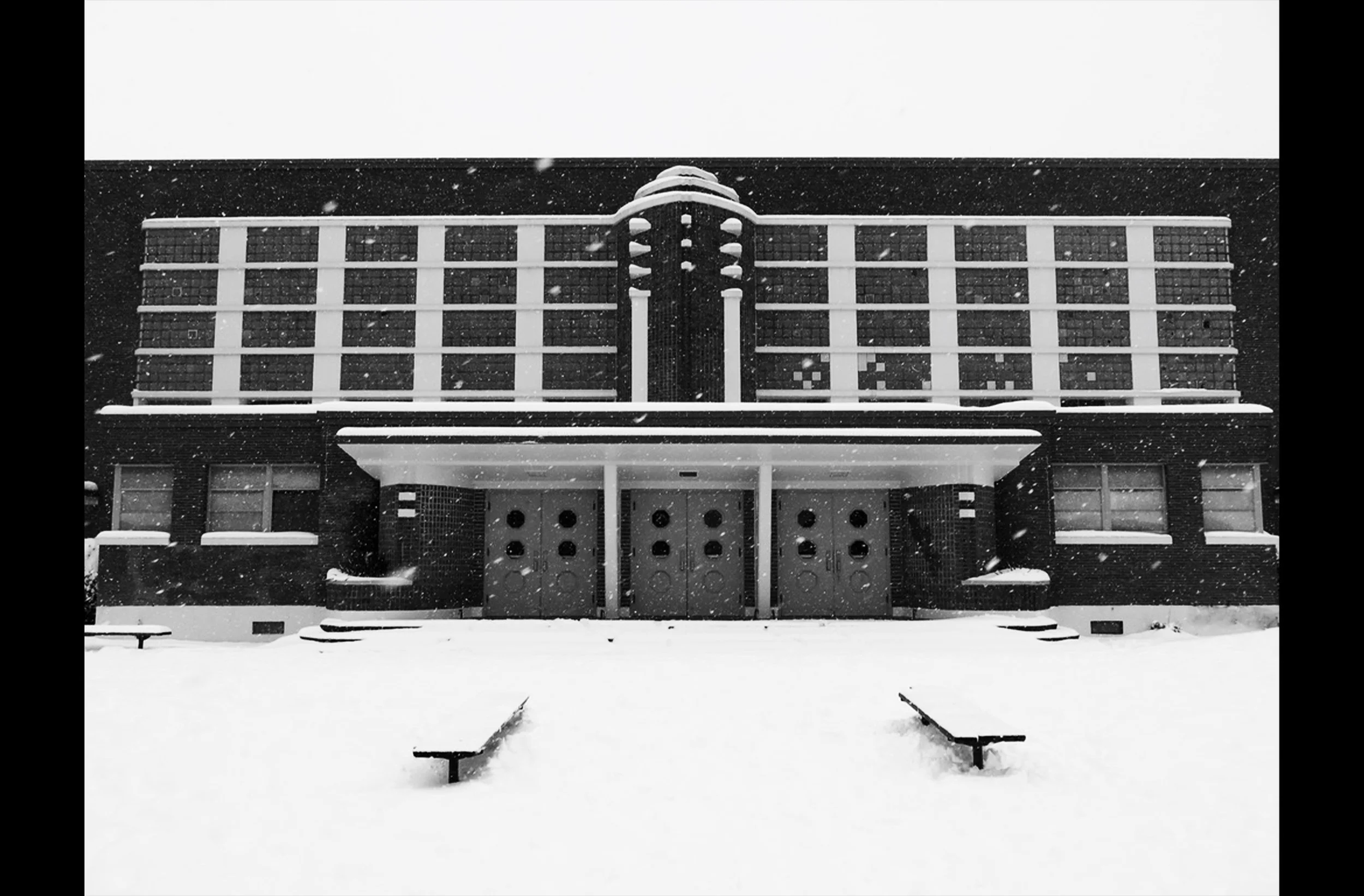Eckstein Middle School in the Snow #1