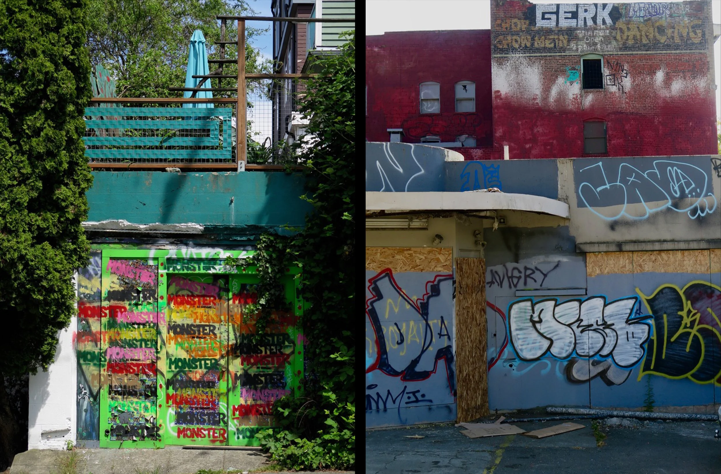 Diptych:  Monster Angry