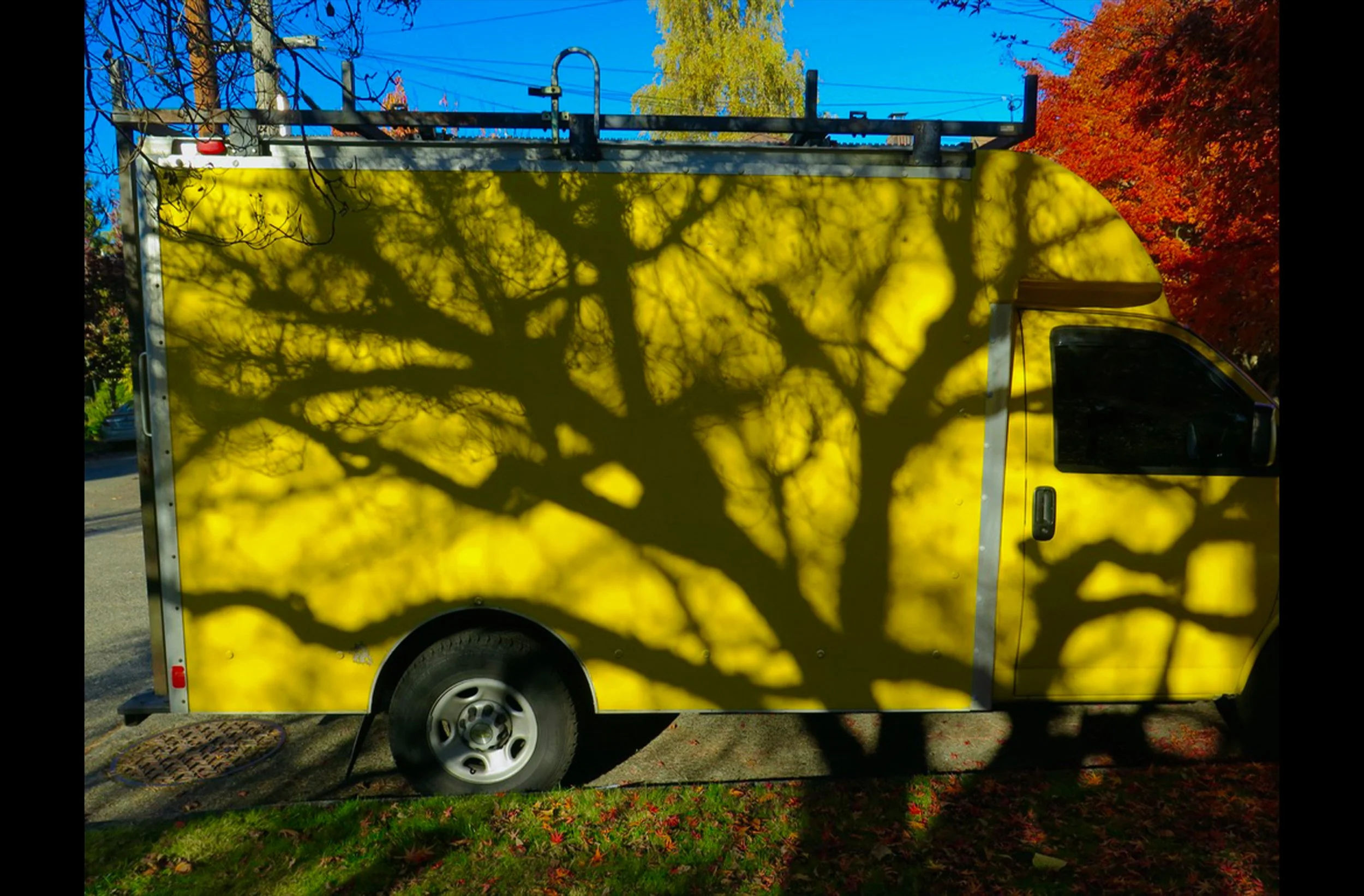 Yellow Truck in Autumn