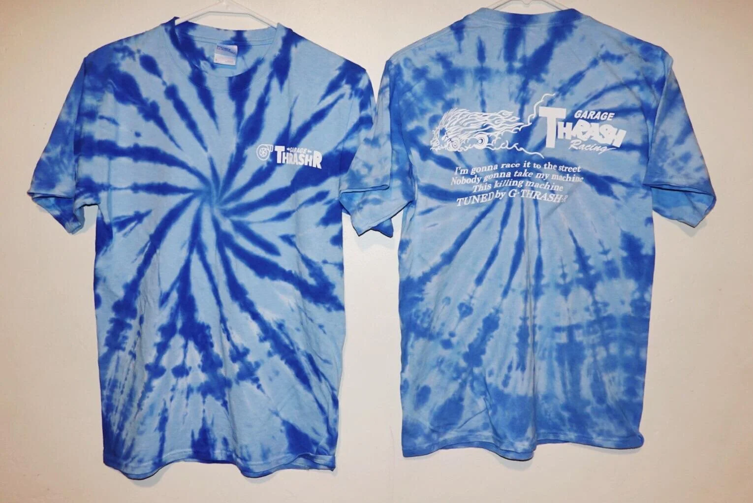 THRASH BLUE SPLASH Tie Dye  T-Shirt