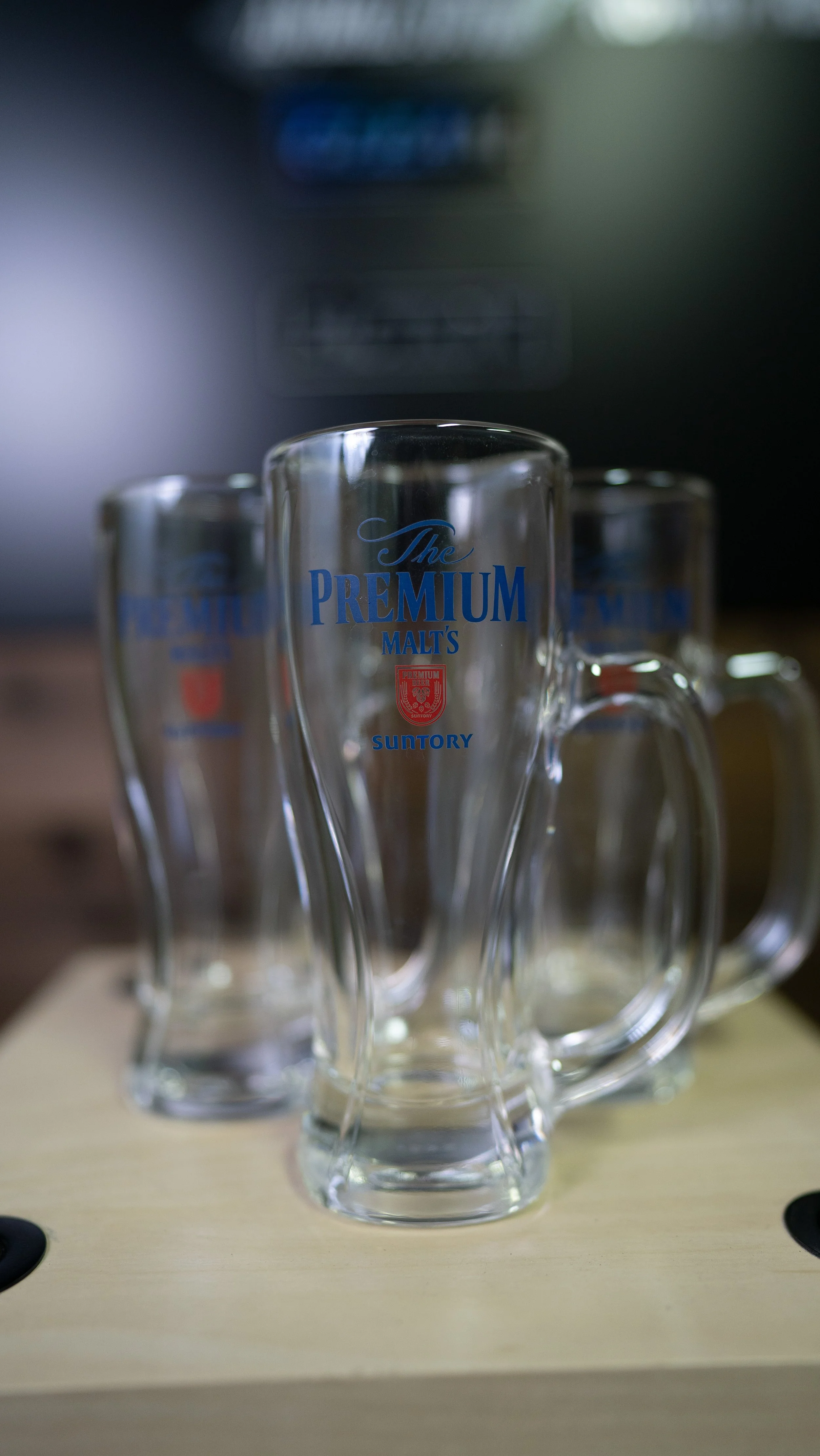 Suntory The Premium Malts Beer Glasses