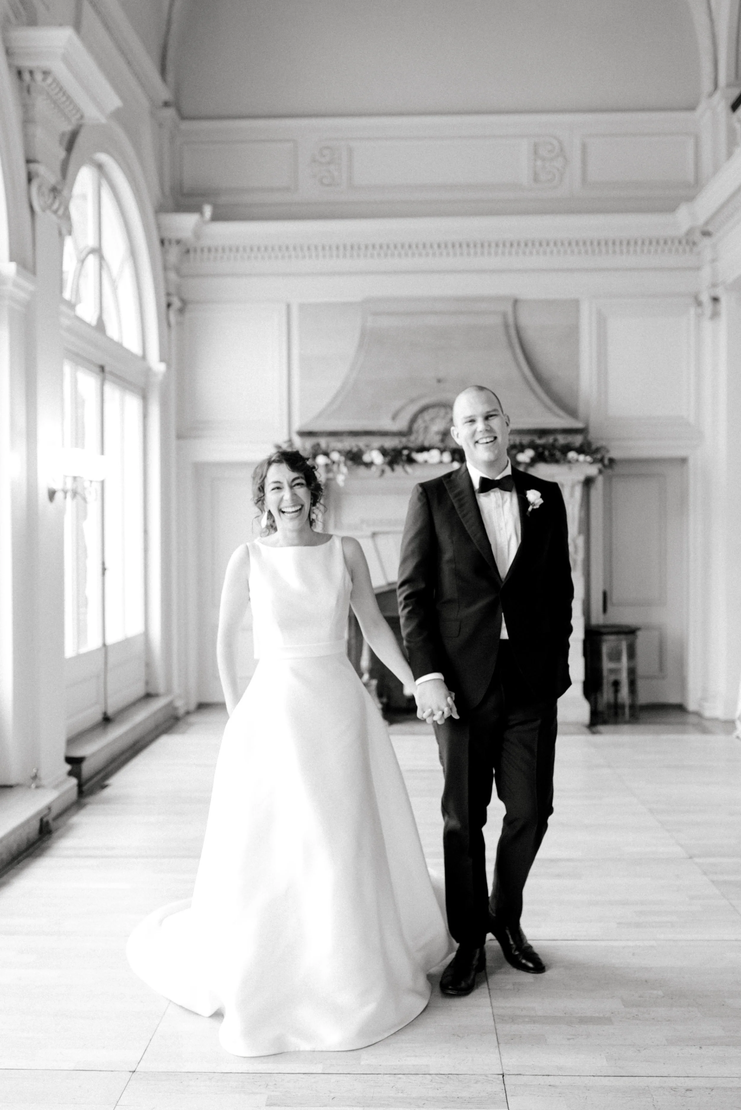 We got so many smiles from this adorable couple on their romantic and classic wedding day for their french inspired green and white Cairnwood Estate wedding.