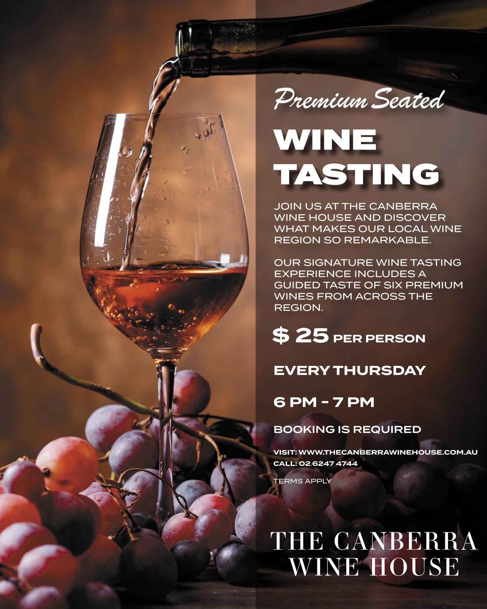 Premium Seated Wine Tasting 