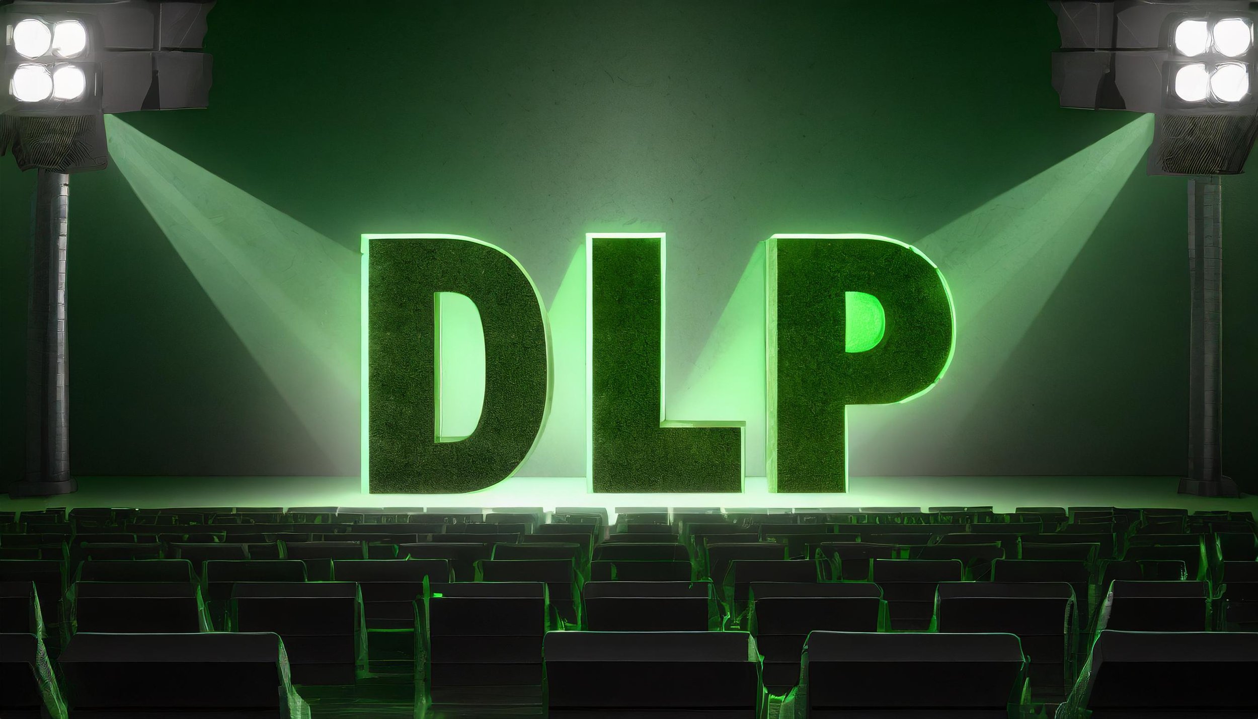 Firefly the letters DLP are seen listed like a movie on a movie theatre . The letters are green 1982.jpg