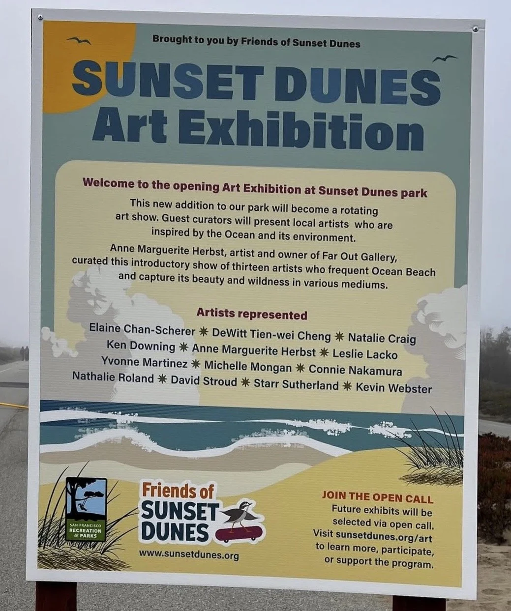 Sunset Dunes exhibit title