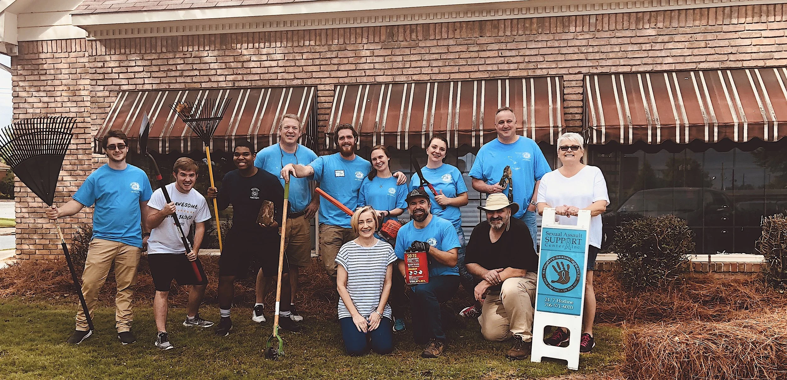 At the Sexual Assault Support Center on Day of Service 2018