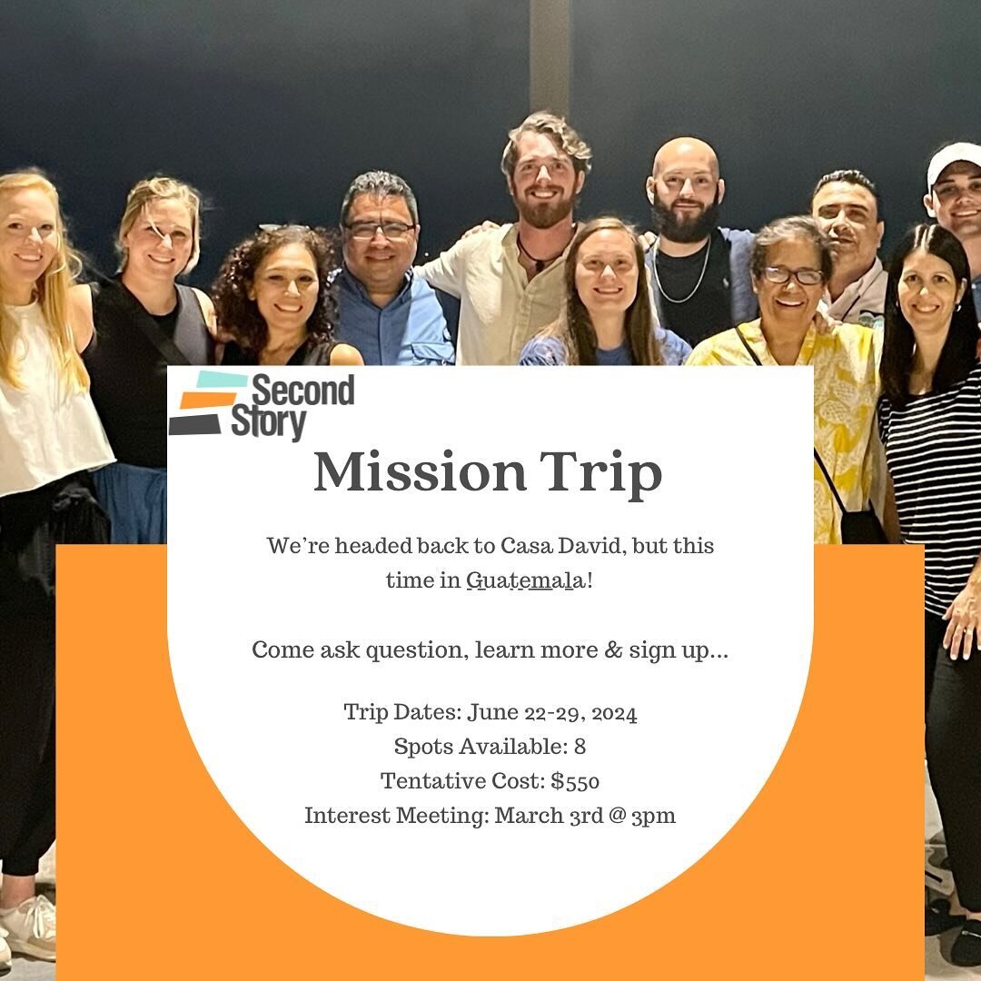 It&rsquo;s time to mark your calendars for this years Mission trip to @casadavidharms in Guatemala!
&bull;
Join us for our interest meeting next Sunday and bring all your questions!