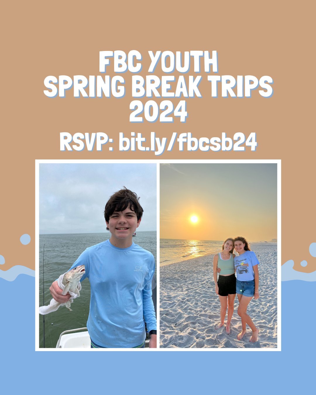 Last call for Spring Break RSVPs! Get yours in now!

bit.ly/fbcsb24