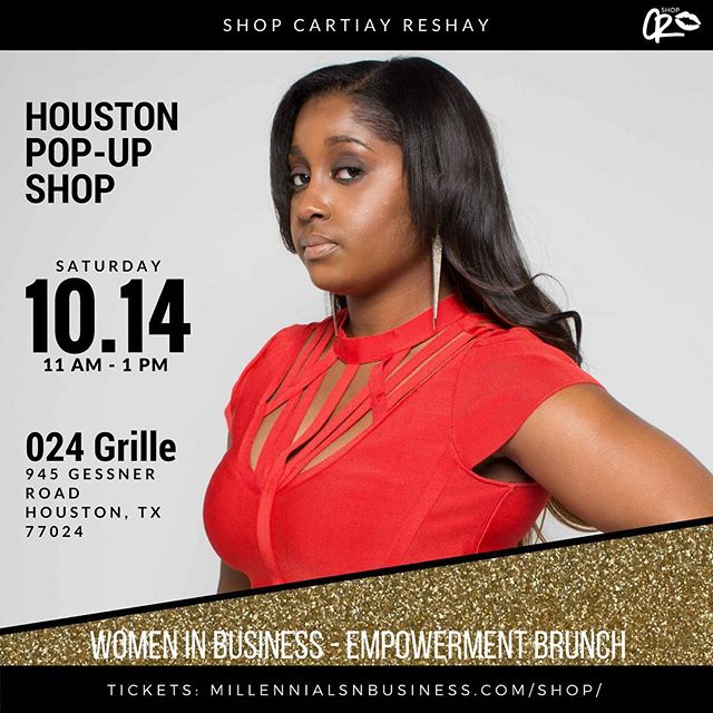 Ladies! Join me for a @shopcartiayreshay pop-up shop this Saturday at @orobosa_leads' @millennialsnbusiness Brunch at @024grille! Tickets available! xoxo