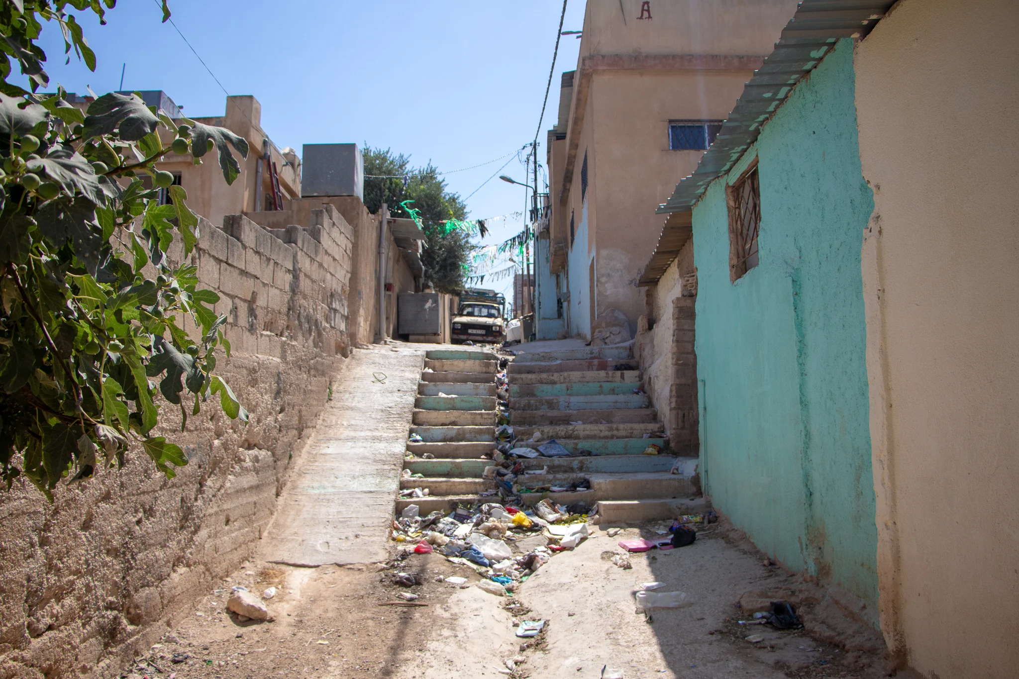 One of the many laneways of Jerash camp