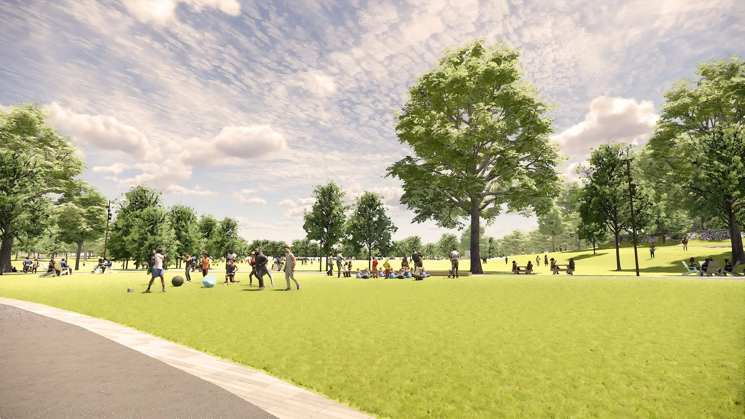 white-stadium-landscape-architecture-park-historic-landmark-franklin park-boston-bridle-14.webp