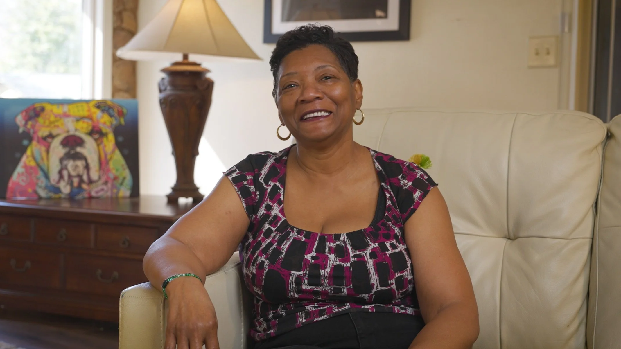 Phyliss Laughing; She wonders if martin takes everything apart at home too