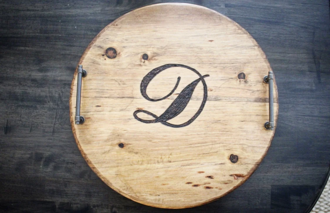 Custom Pyrography Serving Platters