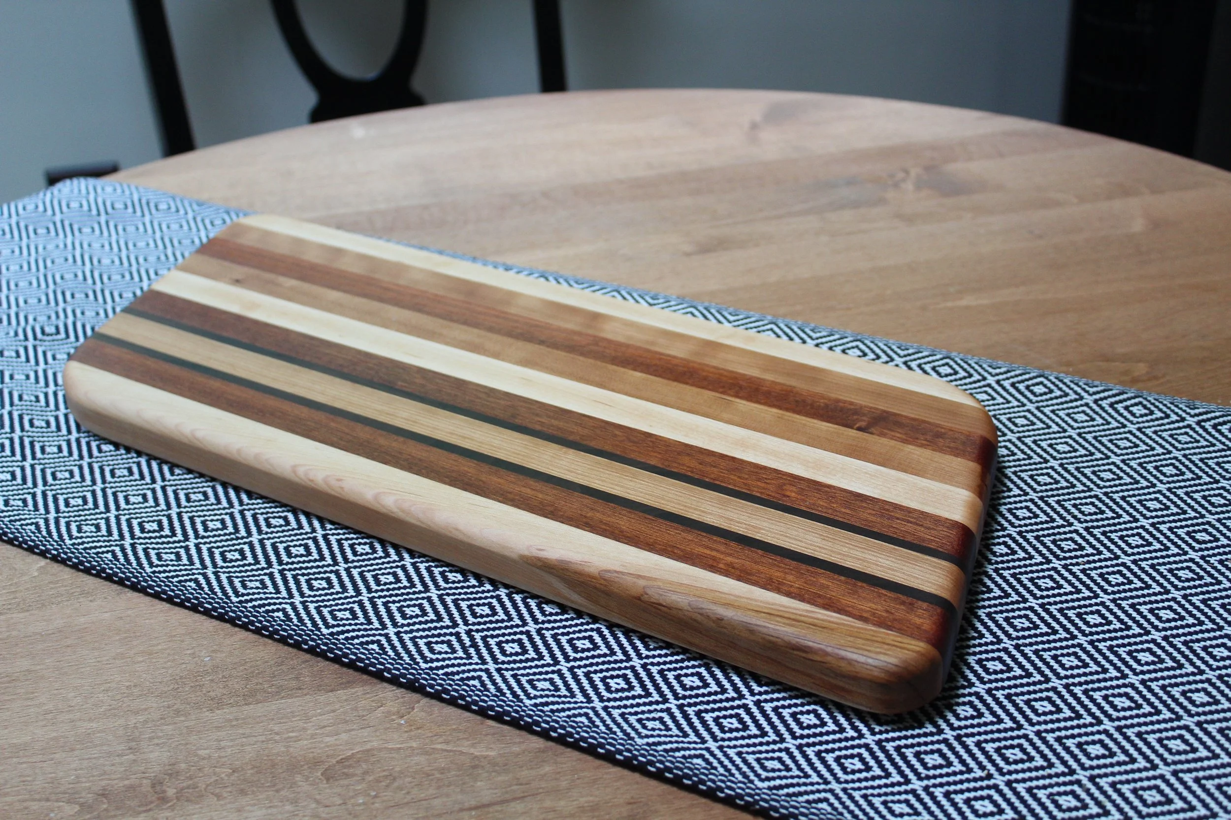 Racing Stripes Cutting Board