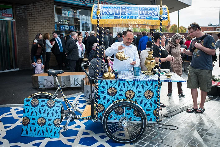 (Images: Afghan Bazaar, Dandenong. This project by Hassell Studio has created a place of pride for the local Afghan community and an attractive destination for locals and tourists of all cultural backgrounds to enjoy.)