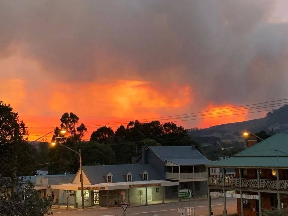 A personal, place based experience of the fires