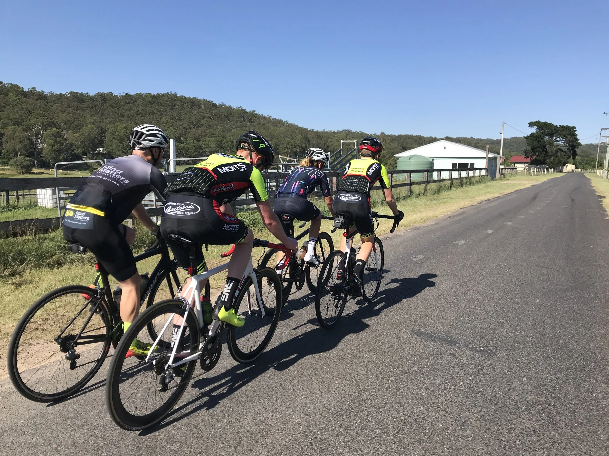 Ride with your mates.