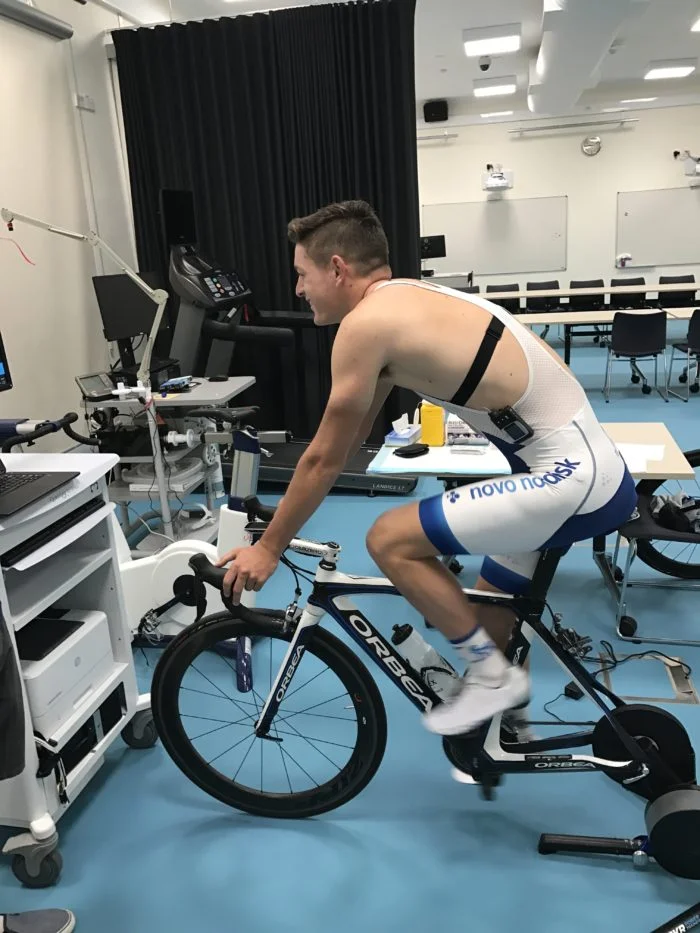 Home Trainers are often used to test an athlete’s lactate threshold through a ‘ramp test’. Where extraneous factors are reduced/ eliminated.