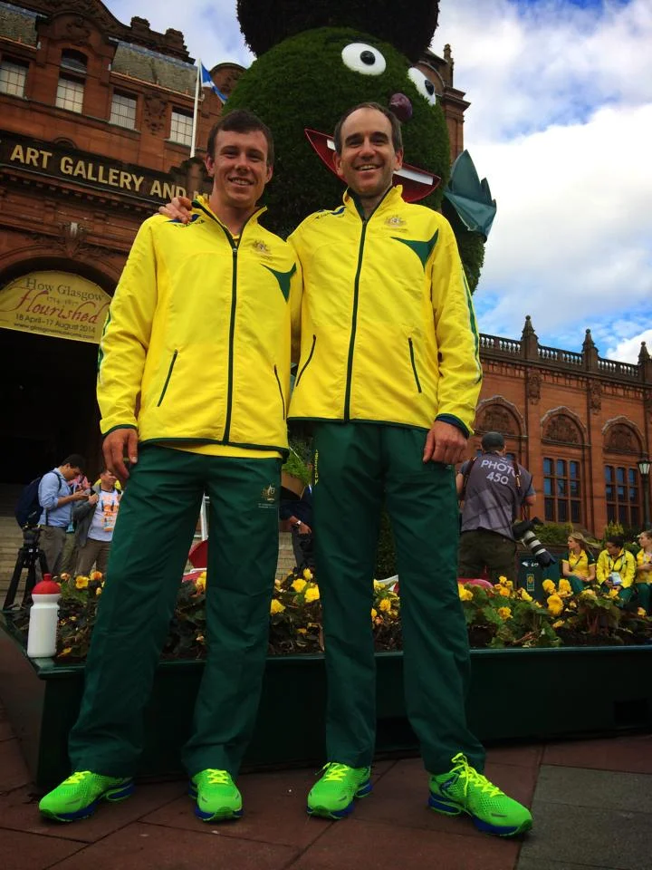 Cameron Ivory and Andrew Blair at the 2014 Commonwealth Games.