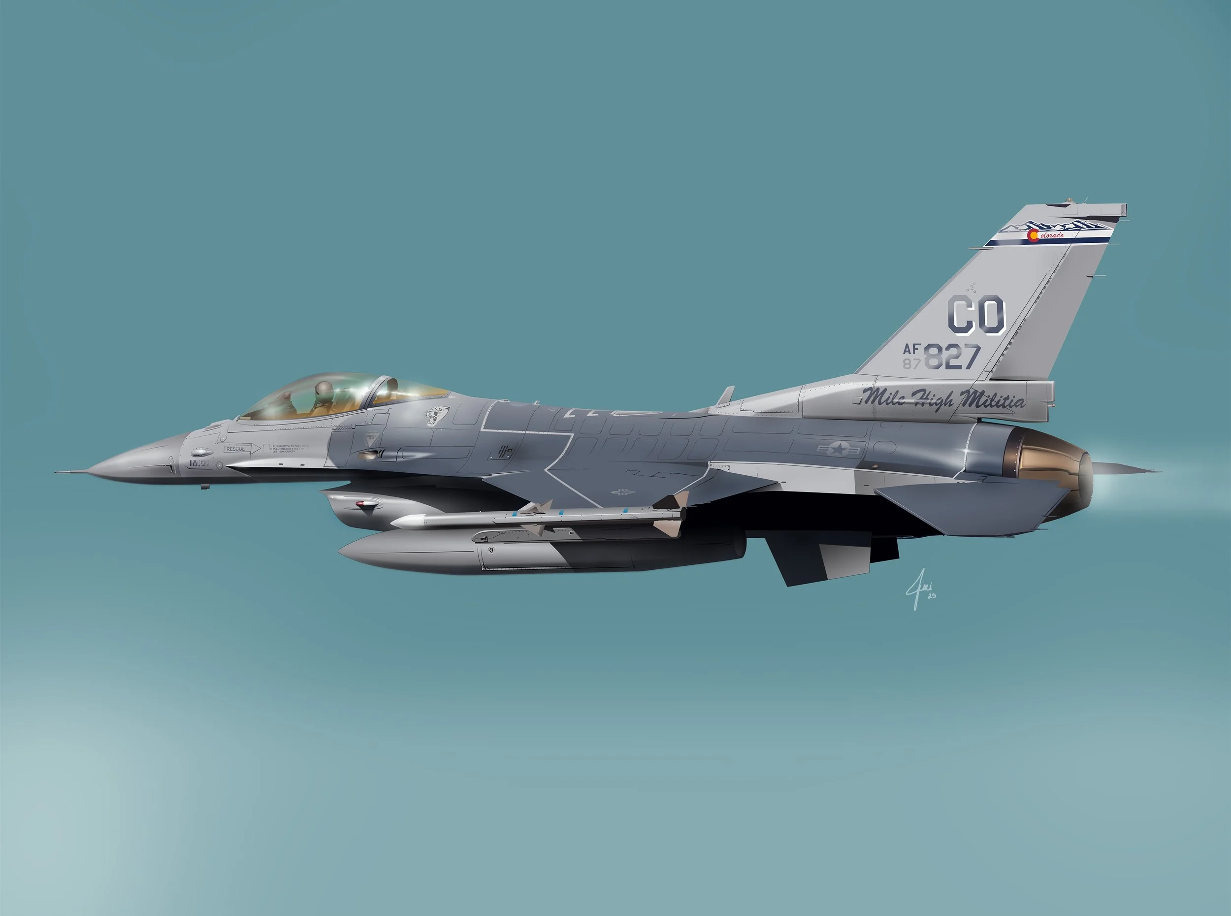 F-16 of the Colorado Air National Guard