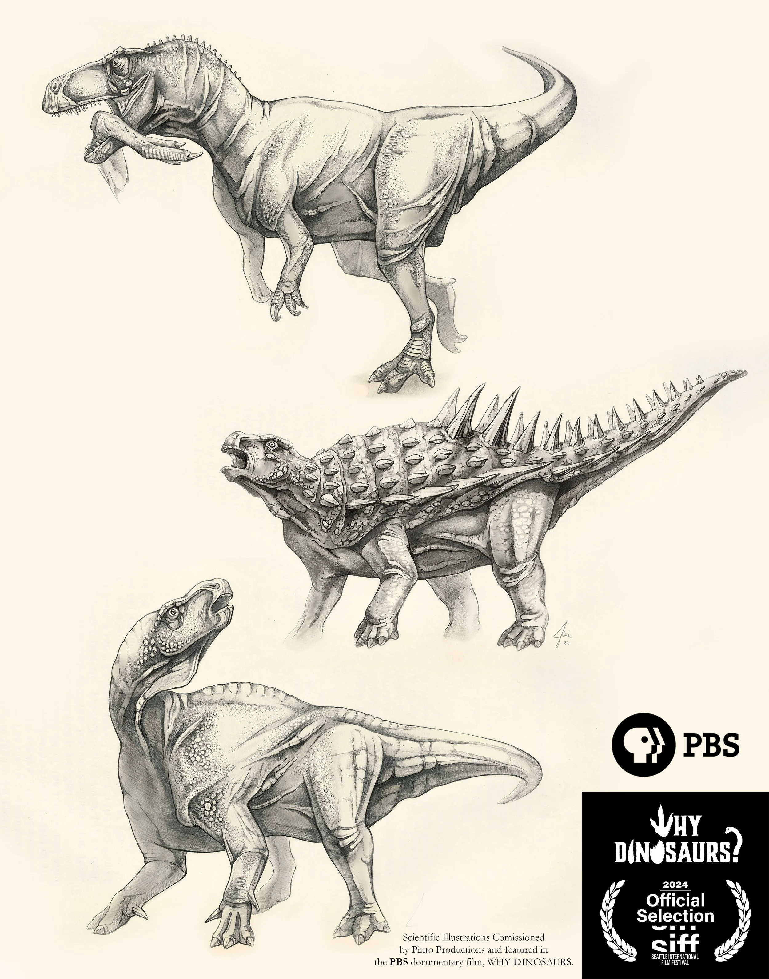 Paleontological Illustrations for PBS 