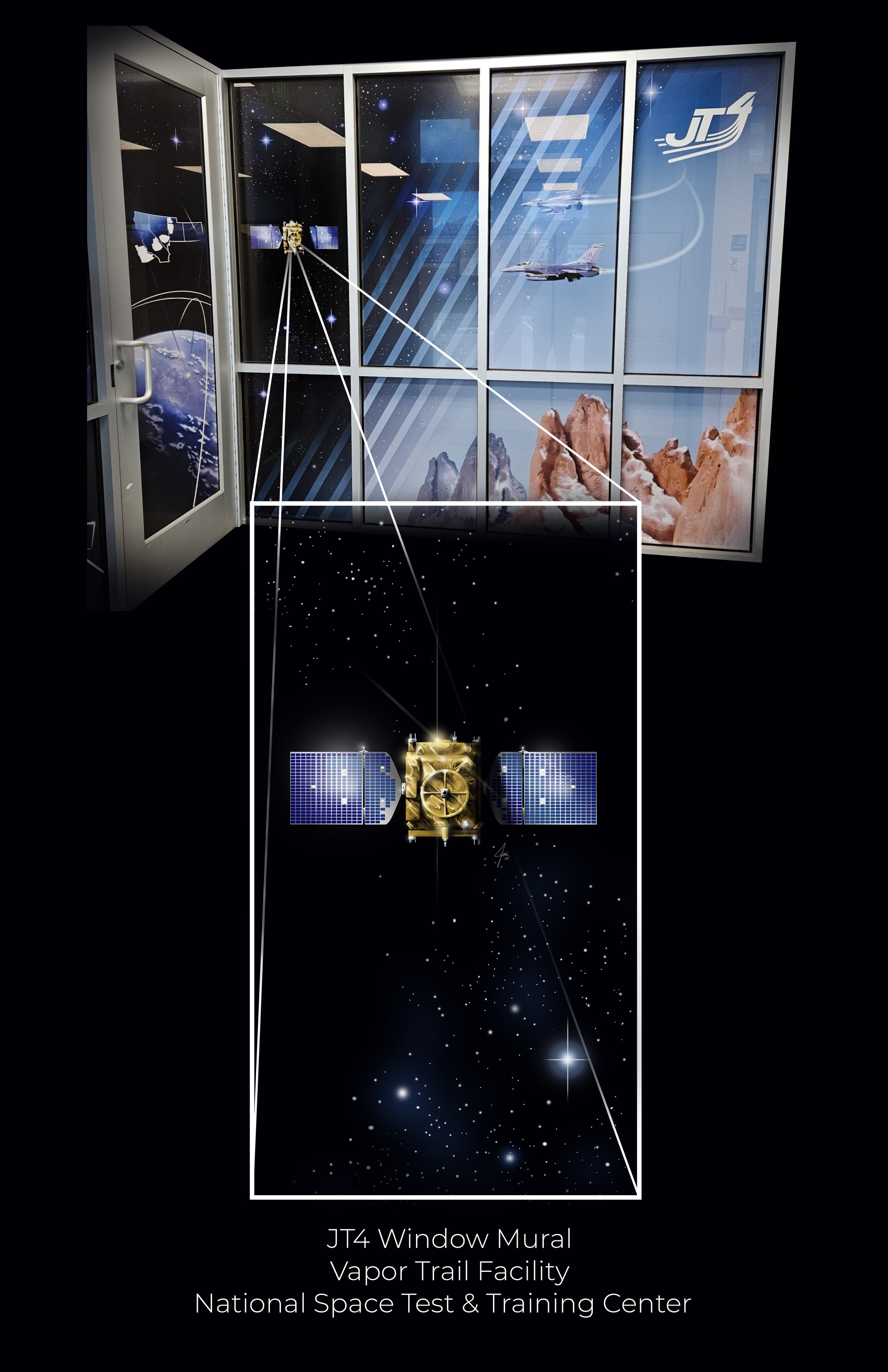 Digital Mural Designs for the National Space Test & Training Center
