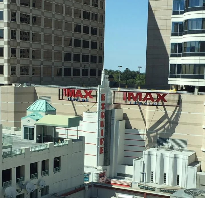 "Esquire" right outside my hotel window! 