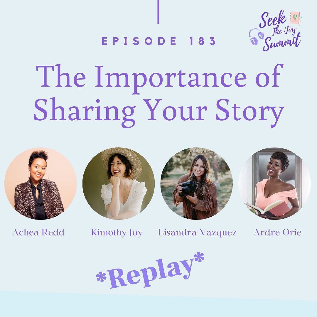 Today we&rsquo;re sharing our fourth session from Seek The Joy Summit with Ardre Orie, Kimothy Joy, Achea Redd and Lisandra Vazquez.

This powerhouse group of women joined us for a panel discussion on stepping into your authentic voice and the import