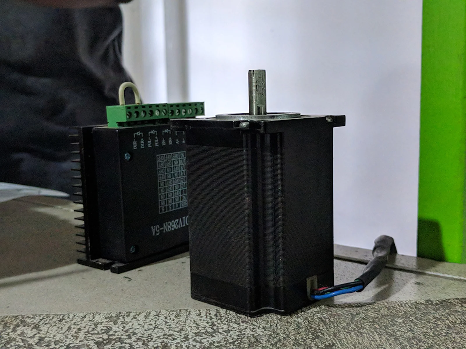 We got our stepper motor and driver from Somey, an industrial equipment supplier