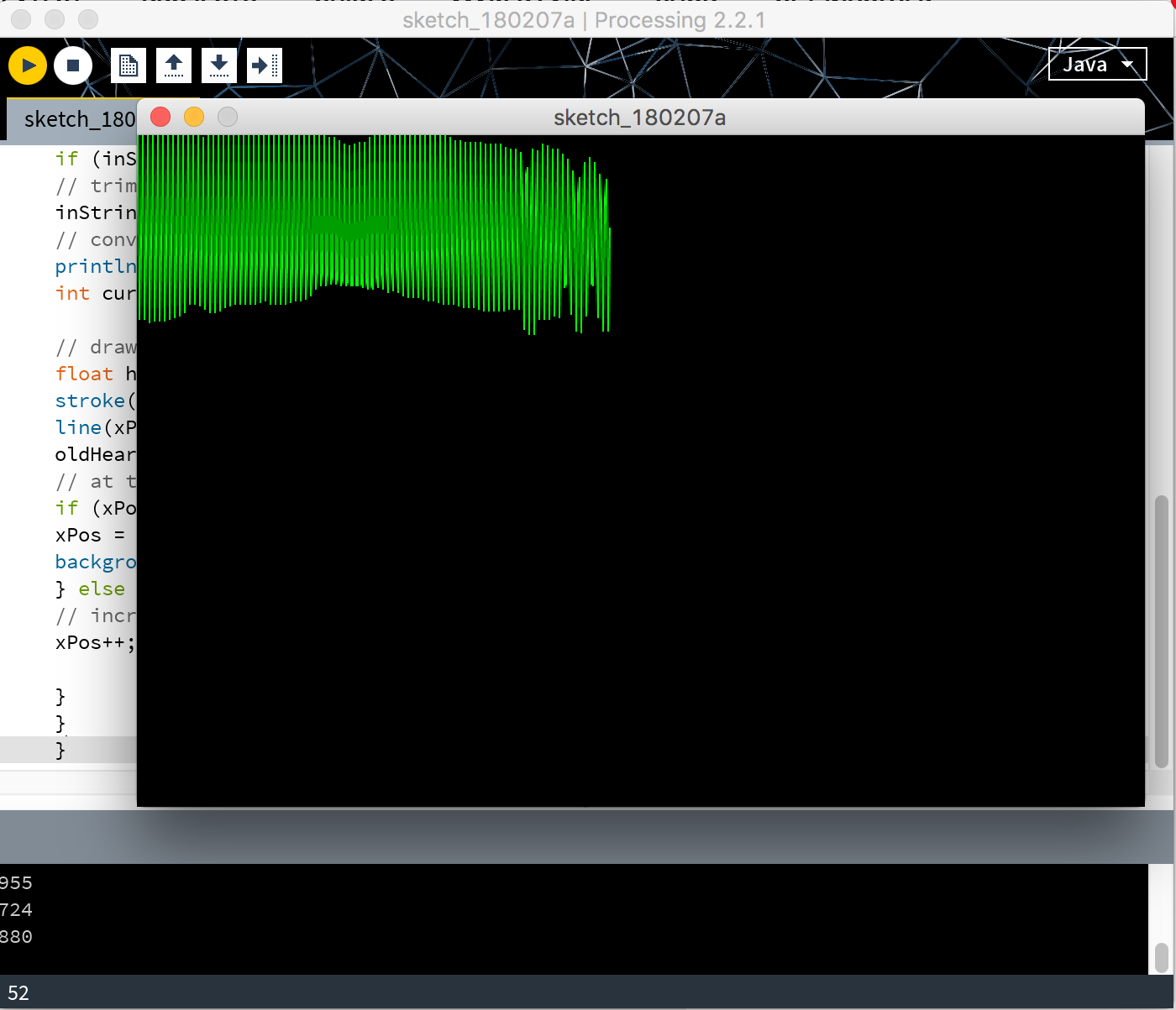 Test 1 - Heart rate graph is noisy and doesn't show the data accurately
