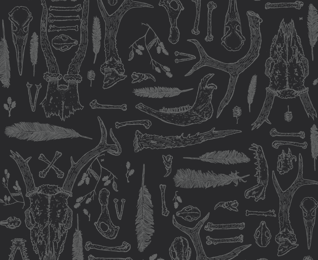 Bone Collector - Repeating jacket liner print