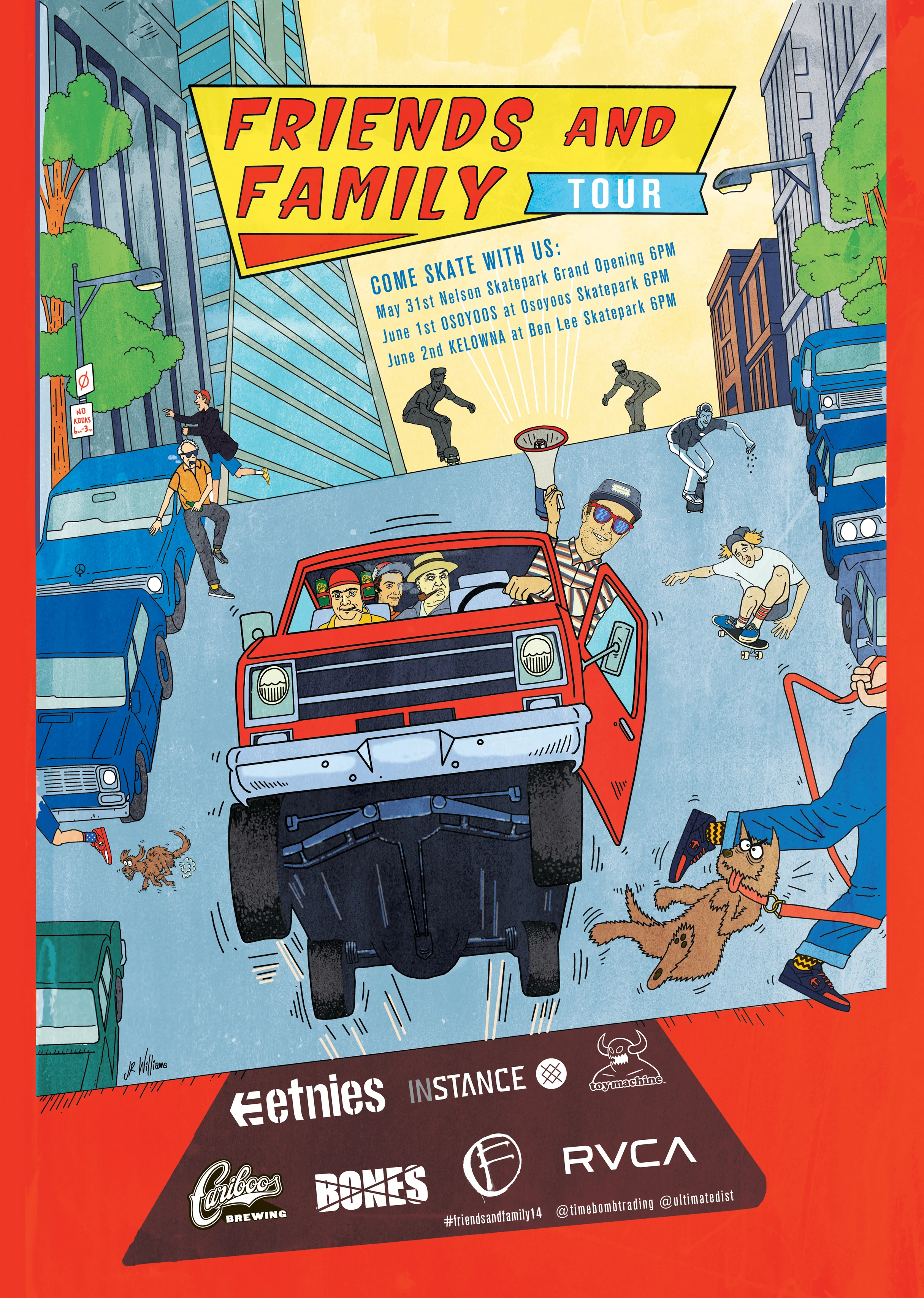 Friends and Family - Tour poster