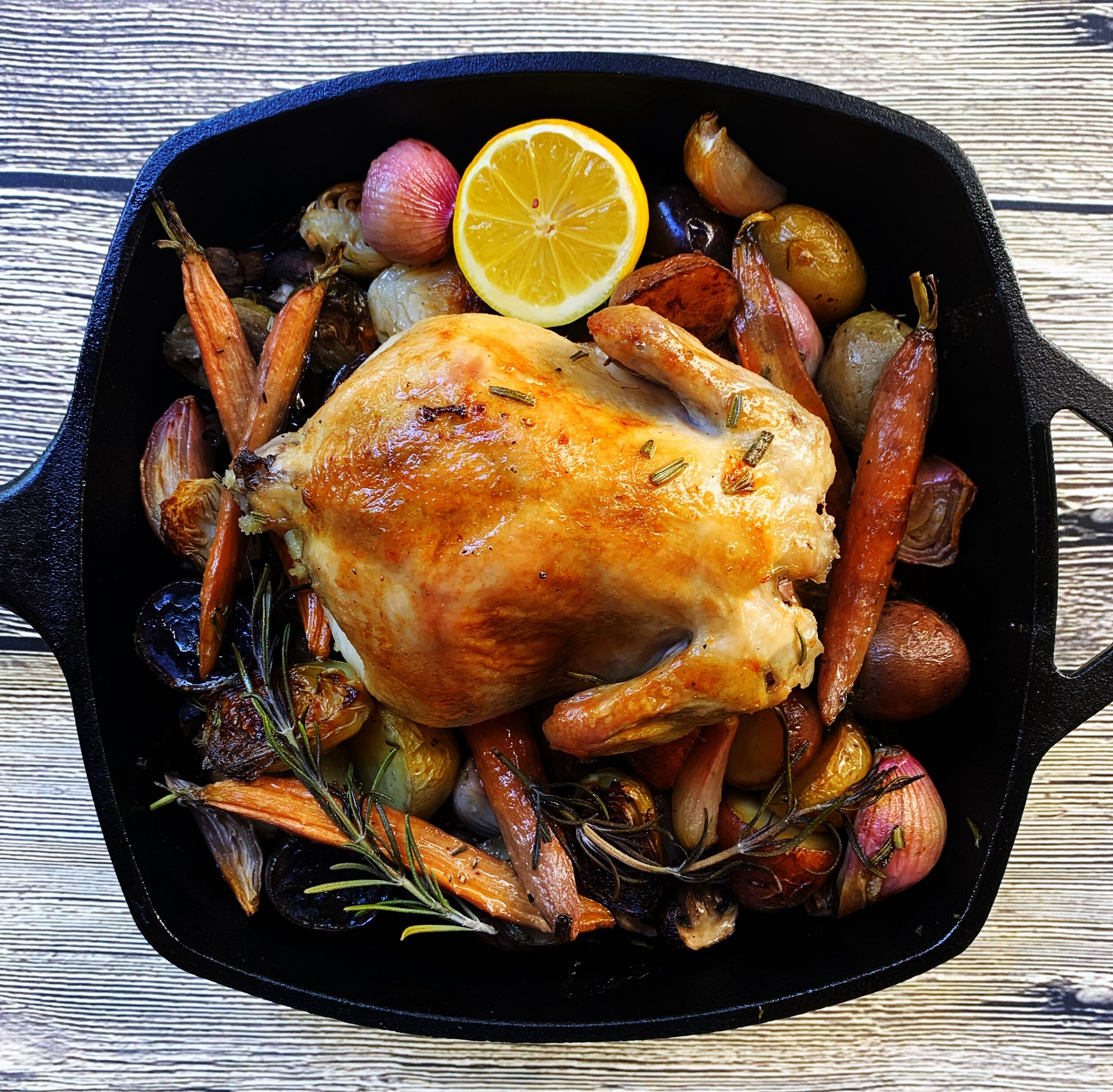 Roast cornish hen