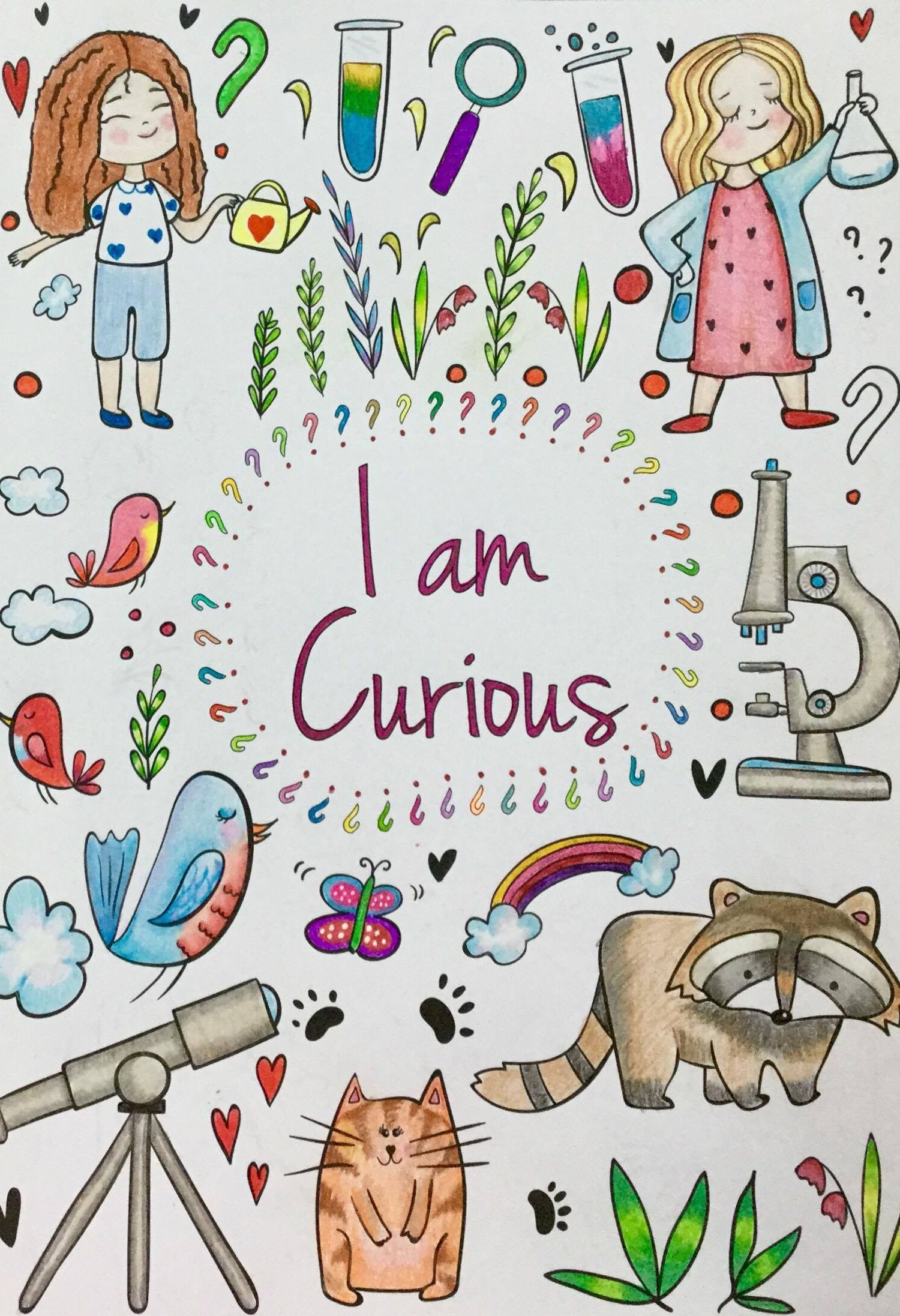 This is the "curious" mantra page colored in. :-) 