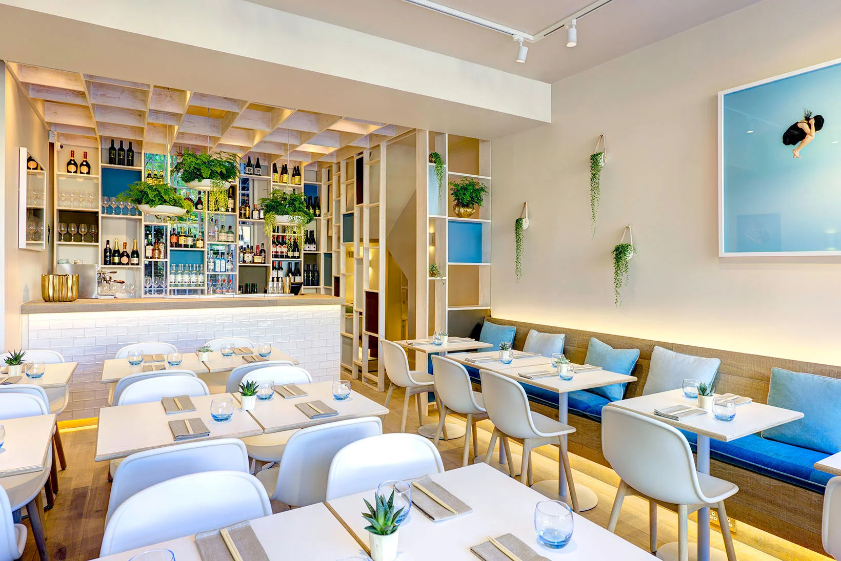 Uli - Ladbroke Road, London A modern approach to Asian dining - conversion of a former grocer’s shop into a new restaurant with bar, private dining room and large outdoor terrace.
