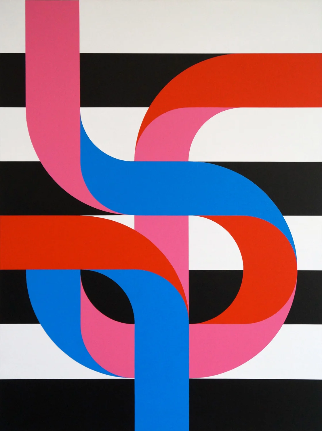 CROSSINGS 1 60 x 80 x 3,5 cm Acrylic on canvas 2018 private collection Kortgene