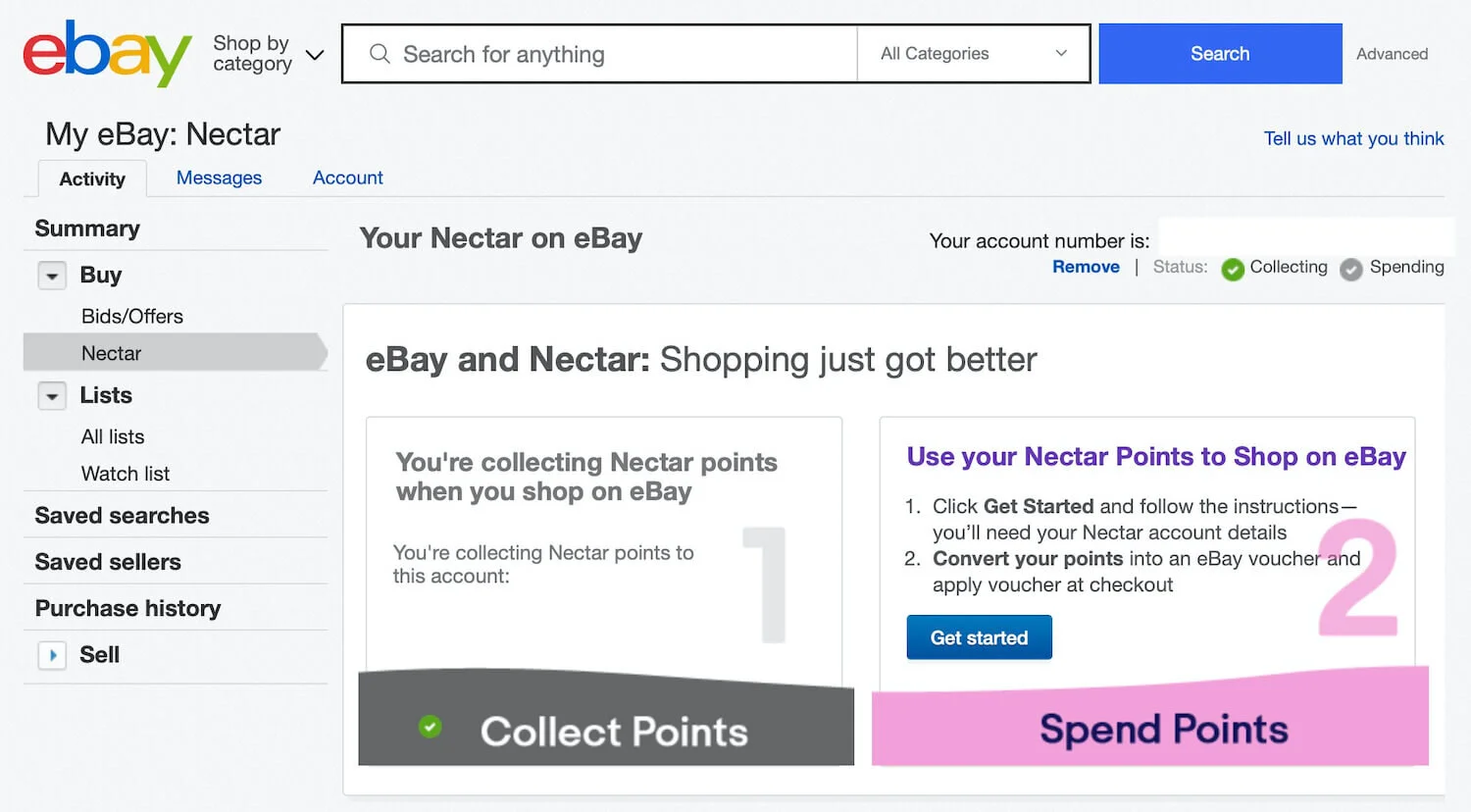 How To Add Nectar To Ebay