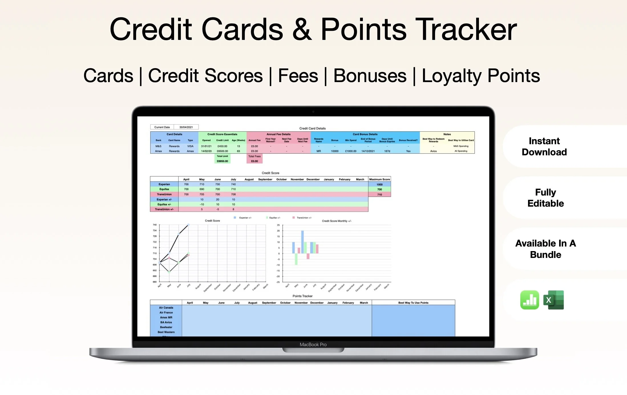 UK Credit Cards and Loyalty Points Tracker Spreadsheet Capital Matters