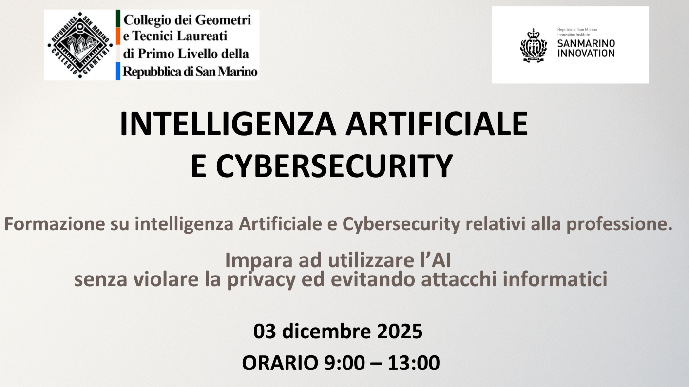 Intelligenza Artificiale e Cybersecurity-  Corso Formativo per l'Innovazione Professionale