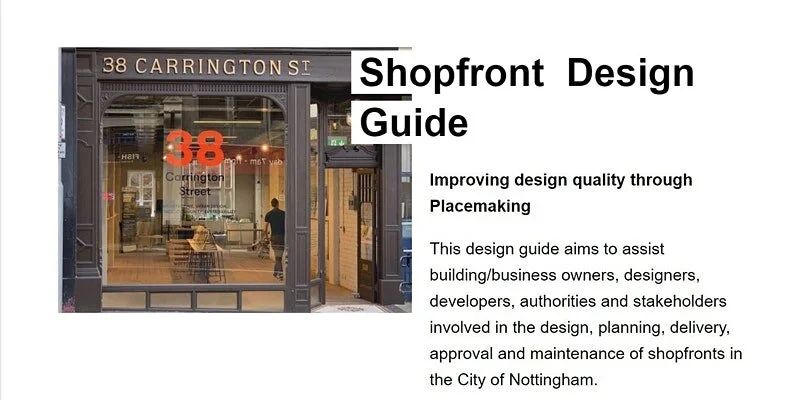 Urban Room: Shopfront design guide by Nottingham City Council Heritage &amp; Urban Design 