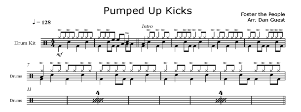 Constitute volume It Pumped Up Kicks by Foster the People — DAN GUEST - Session Drummer &  Private Tutor
