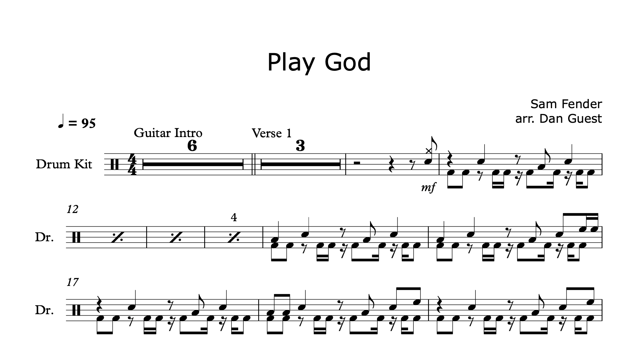 Playing God (Intro Tab)